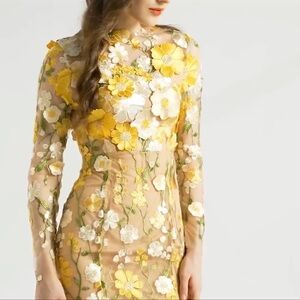 Beautiful 3D floral dress